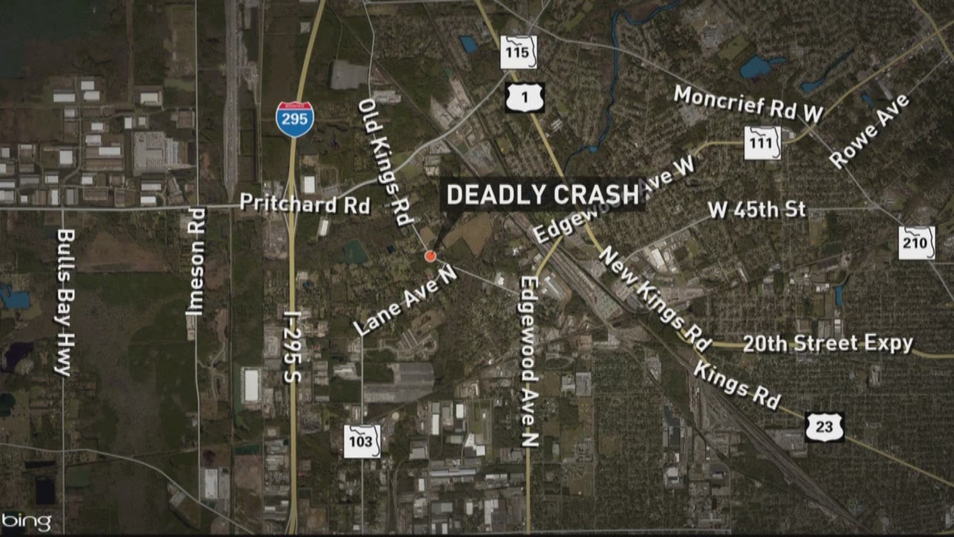 Fatal car crash on Jacksonville's northwest side