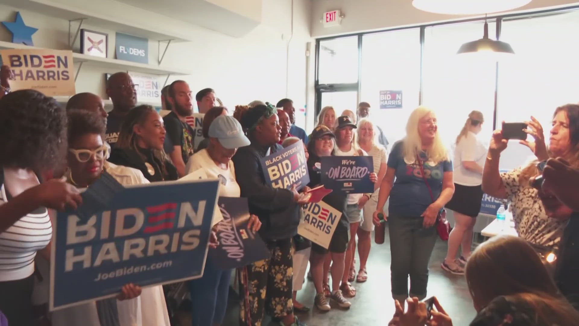 Jacksonville City Councilman Rahman Johnson was at Saturday's event and said it serves as his official endorsement of the Biden-Harris campaign.