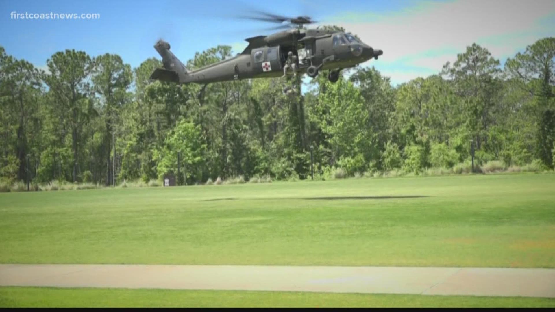 The next generation of military leaders took a ride in a Black Hawk helicopter.