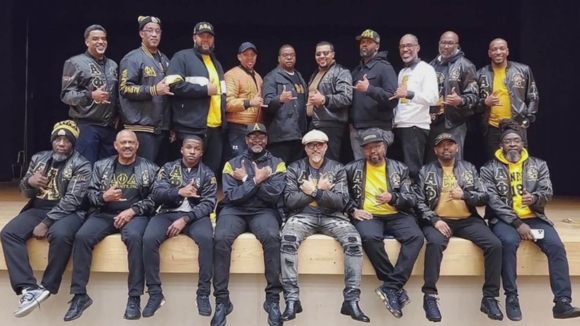 Alpha Phi Alpha Fraternity Incorporated's president speaks on