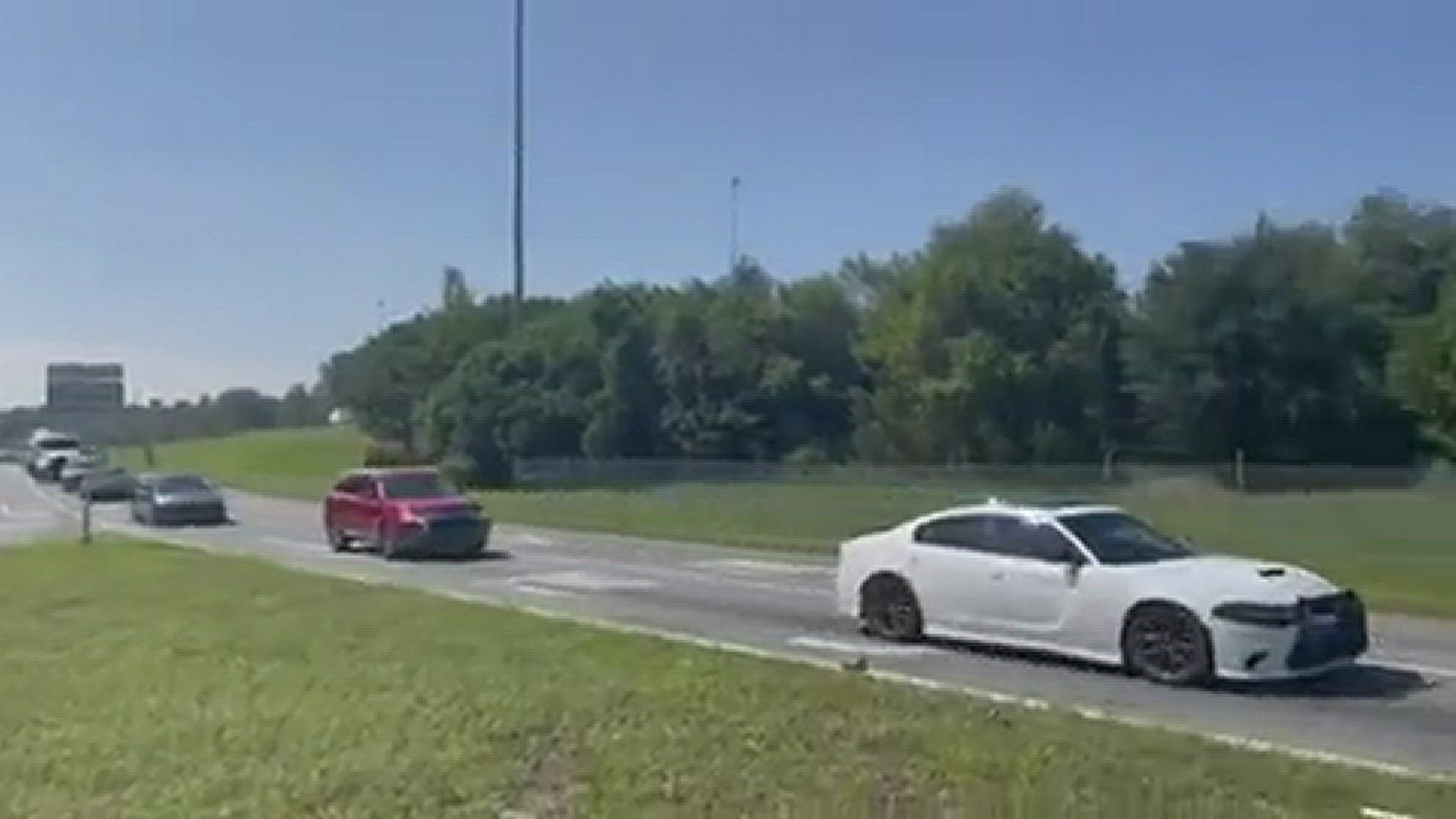 Scene near multi-vehicle crash on I-295 and Wilson Boulevard Tuesday morning.
Credit: Tristan Hardy