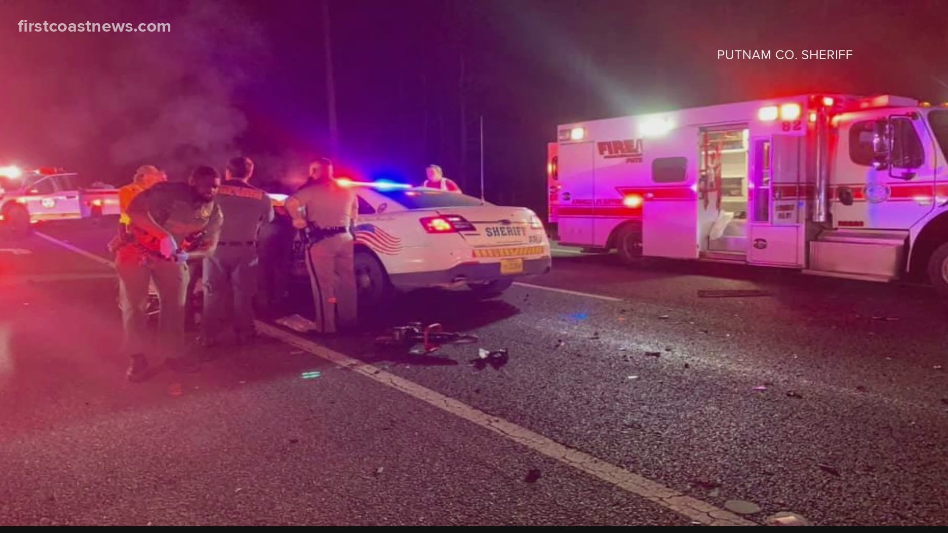According to the FHP, the crash happened at about 7:42 p.m. in the west bound lane of SR 20 near Motes Road.
