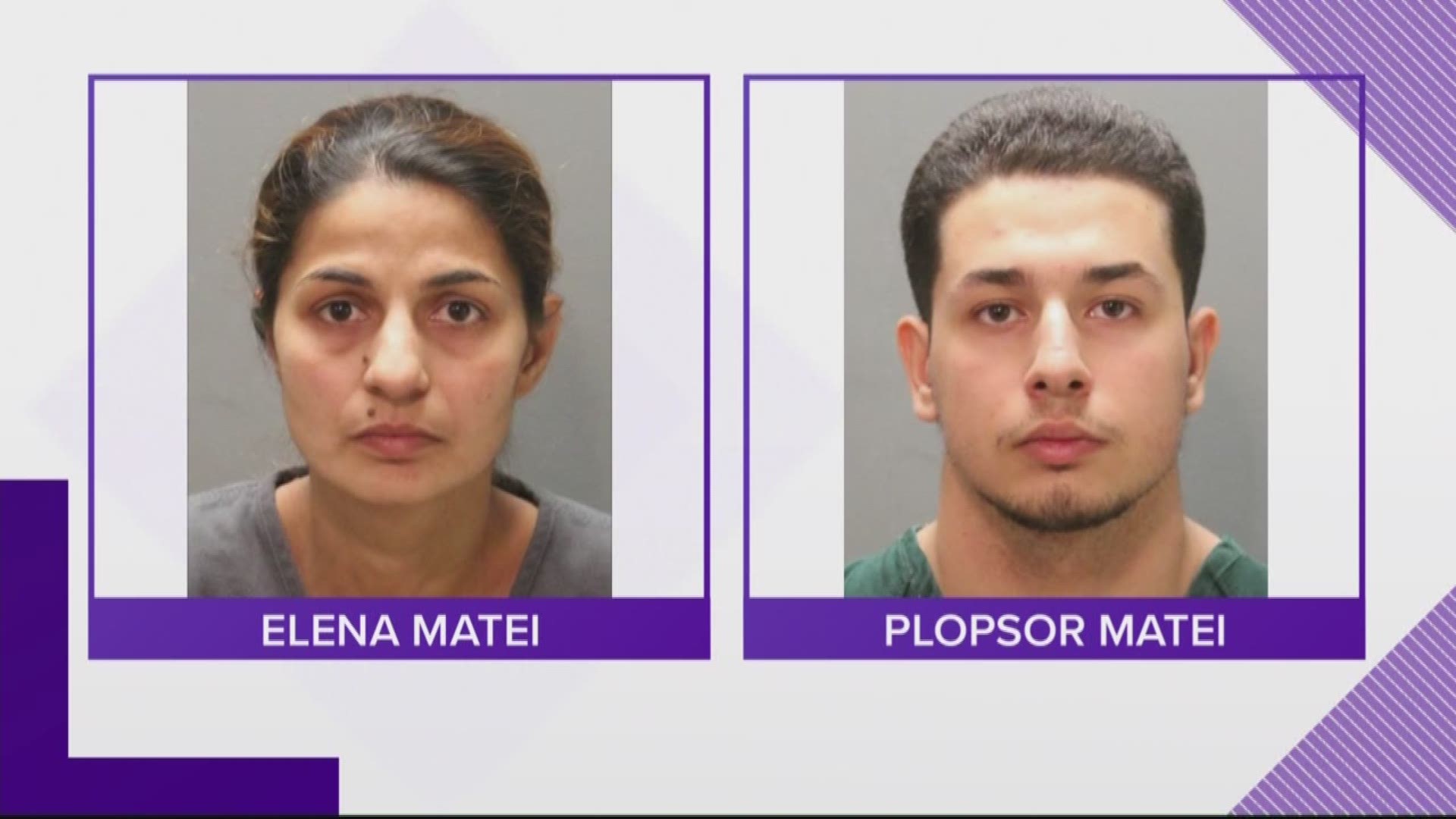 The Jacksonville Sheriff's Office says the North Florida Financial Crimes Task Force (NFFCTF) investigated an alleged skimming scheme conducted by suspects Elena Andreea Matei, 35, and Plopsor Lorenzo Matei, 18. NFFCTF says the operation began in or before April 2019.