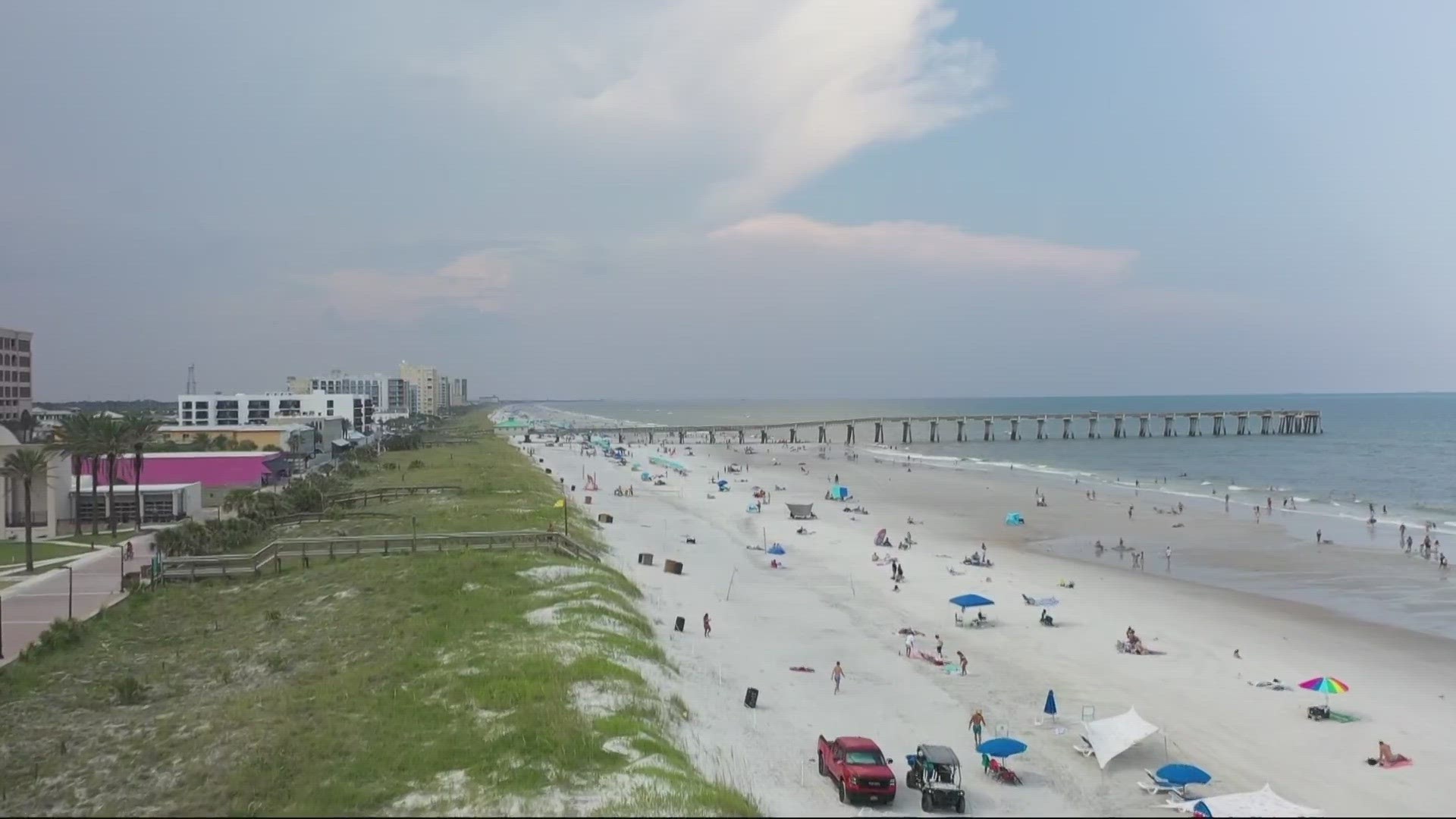 Foot traffic isn't the only concern, visitors and locals are expected in cars and on bikes. Jacksonville Beach Police say everyone will have to share the road.