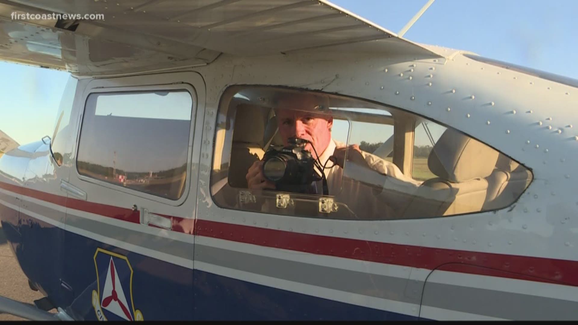 Jeff Valin flew with the Civil Air patrol over the devastation left behind by Hurricane Michael.