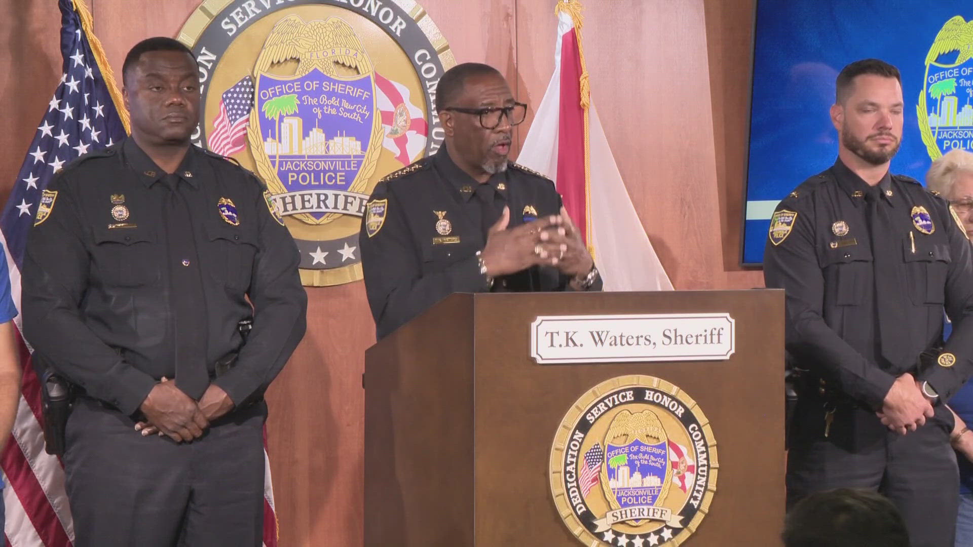 Jacksonville Sheriff T.K. Waters says the drug investigation began after a citizen reported "narcotics activity" concerns at a Sheriff's Watch meeting in February.