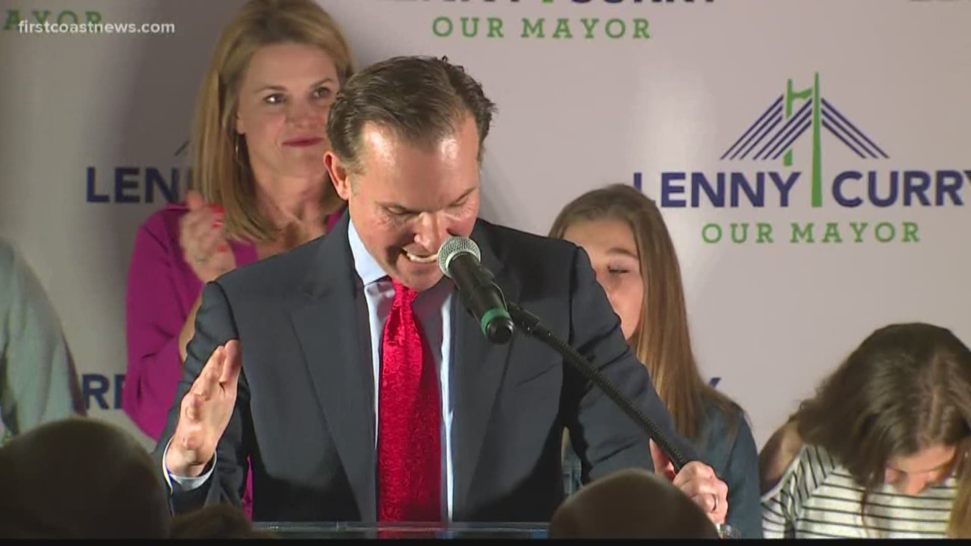 Mayor Lenny Curry and Sheriff Mike Williams both won re-election Tuesday night in the 2019 Duval County elections.