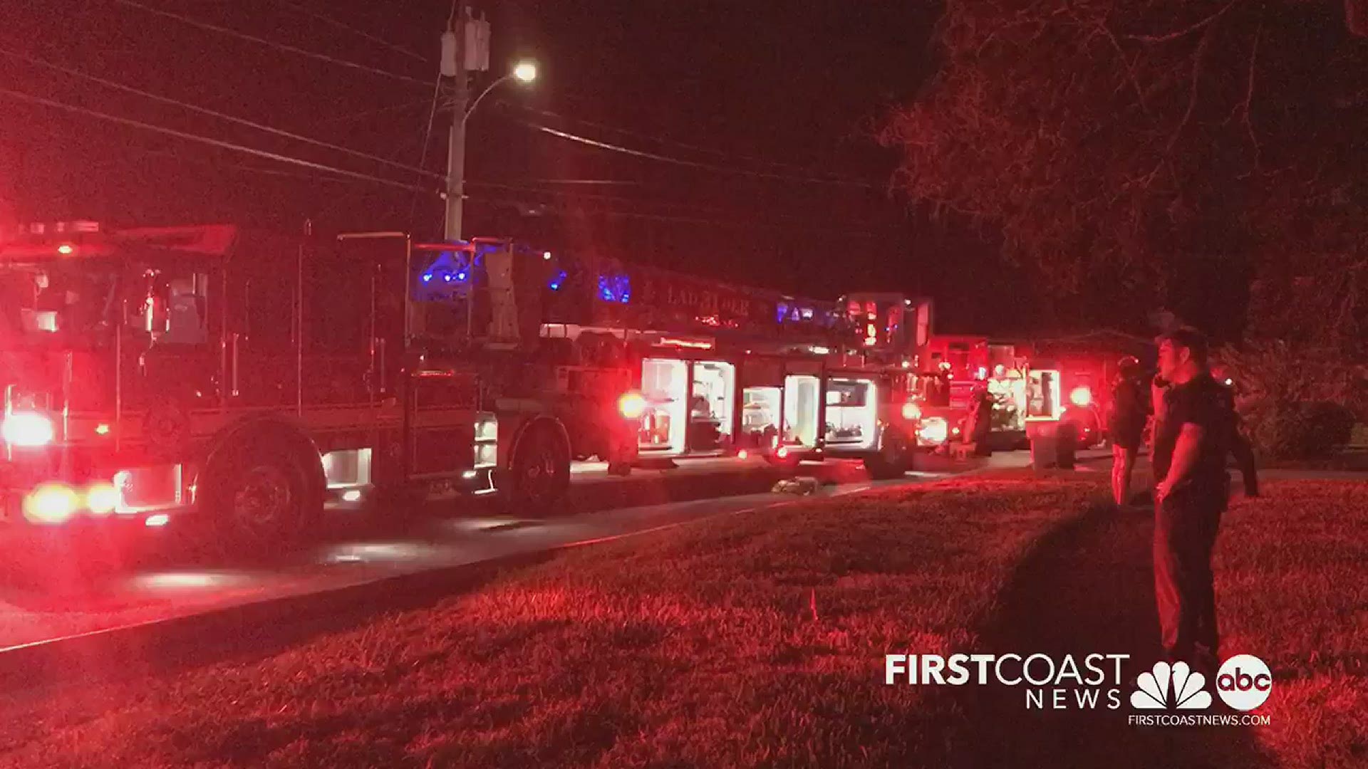 The Falcon Street home was destroyed, but no one was hurt, JFRD said.