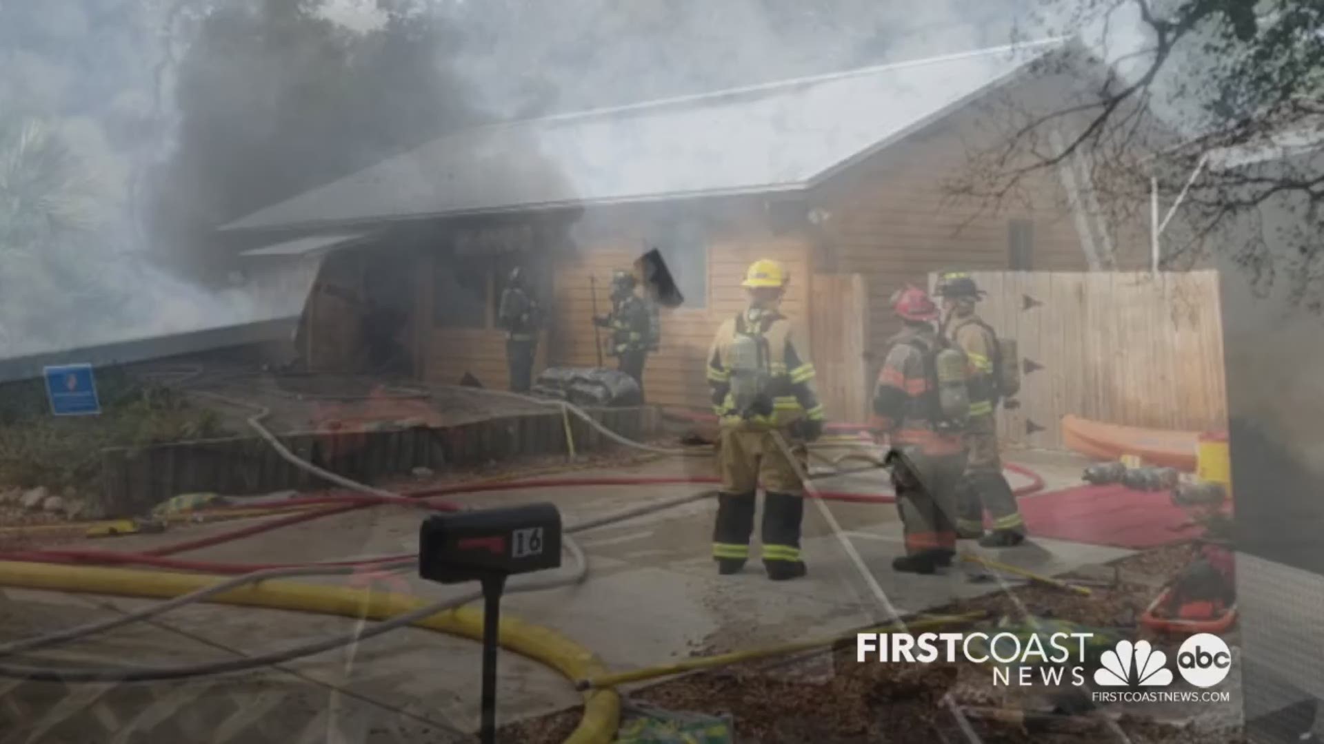 The family is now being assisted by the Red Cross.