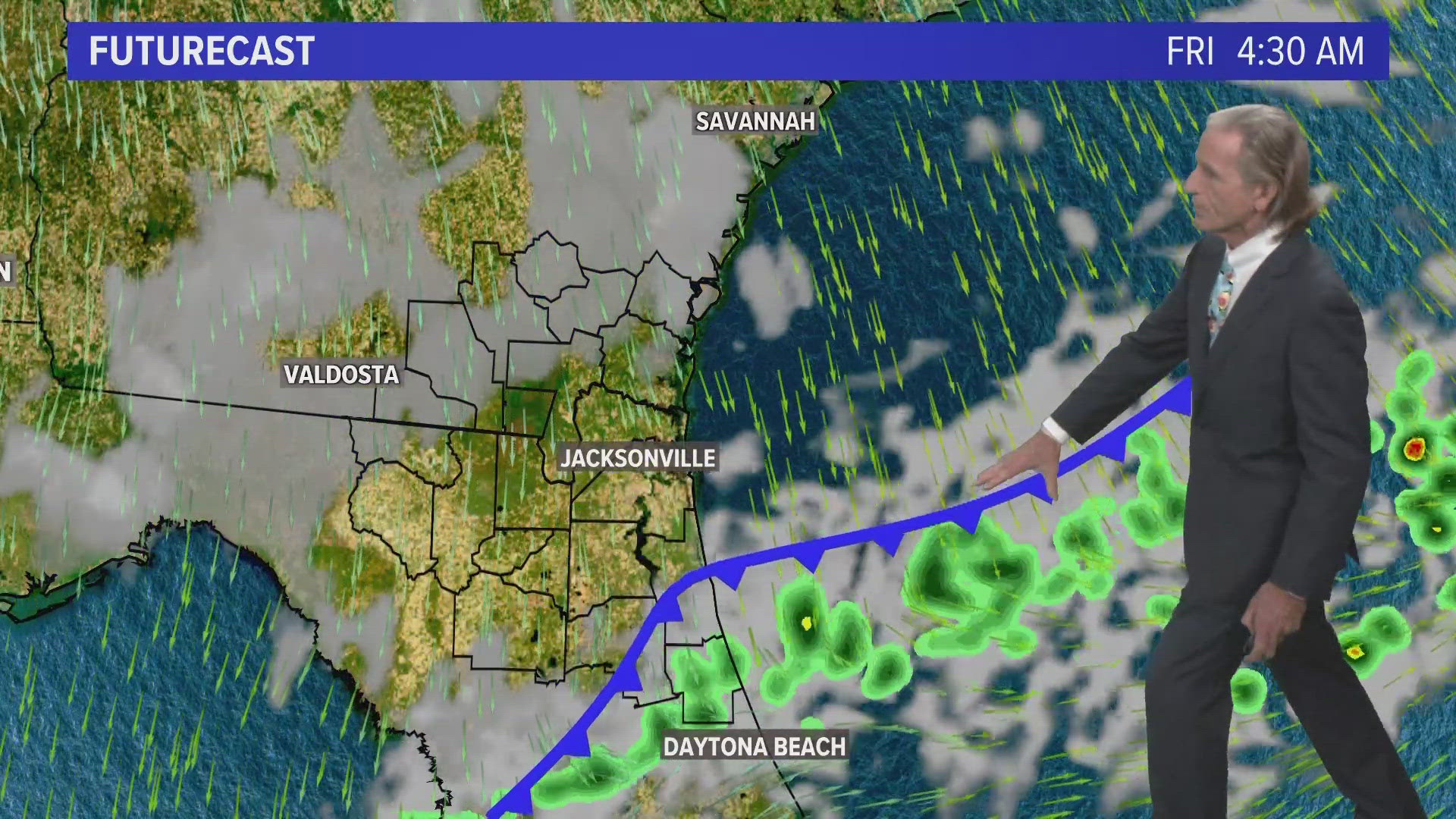 Cold front finally brings autumnal air to the First Coast this weekend as Sara increases moisture by next week