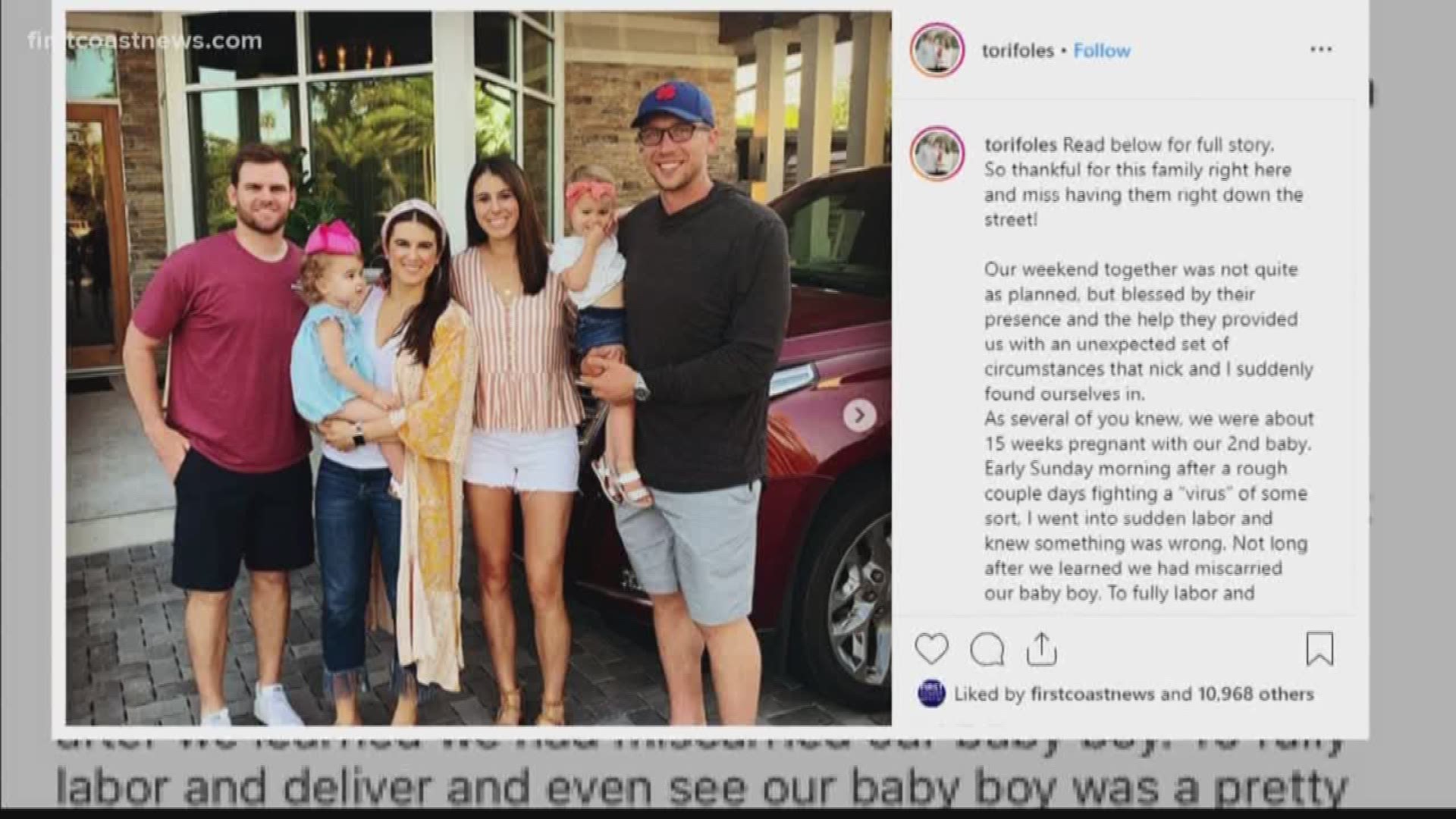 Nick Foles' wife shares heartbreaking news of miscarriage