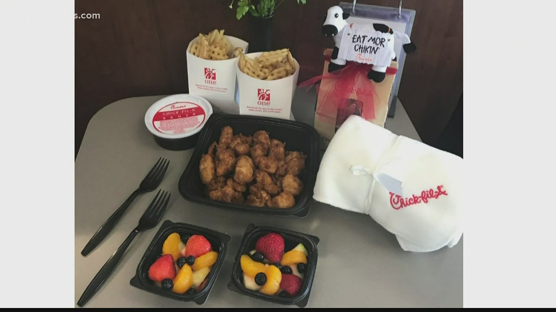 We made calls to check and see if Chick-Fil-A locations in Jacksonville are participating in a possible program that offers free items to expectant mothers.