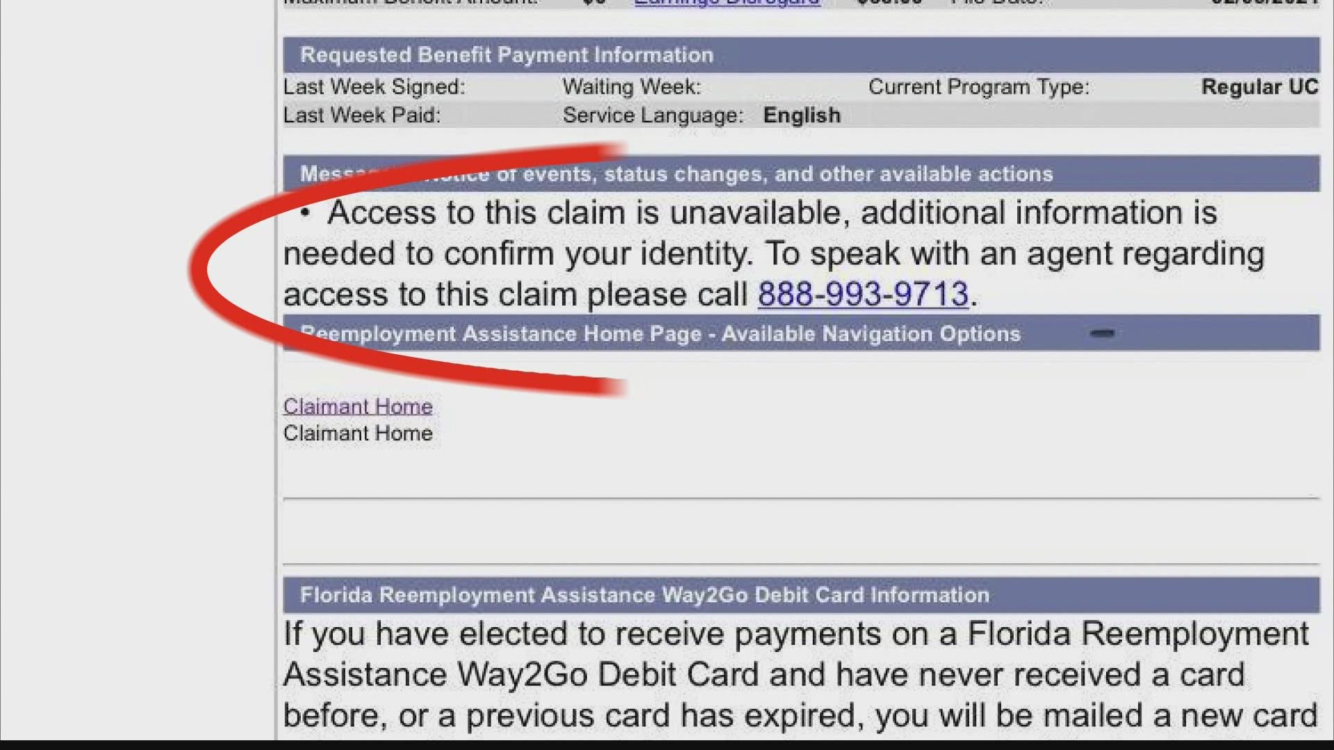 Some Floridians have been battling months to receive unemployment, despite their accounts being flagged.