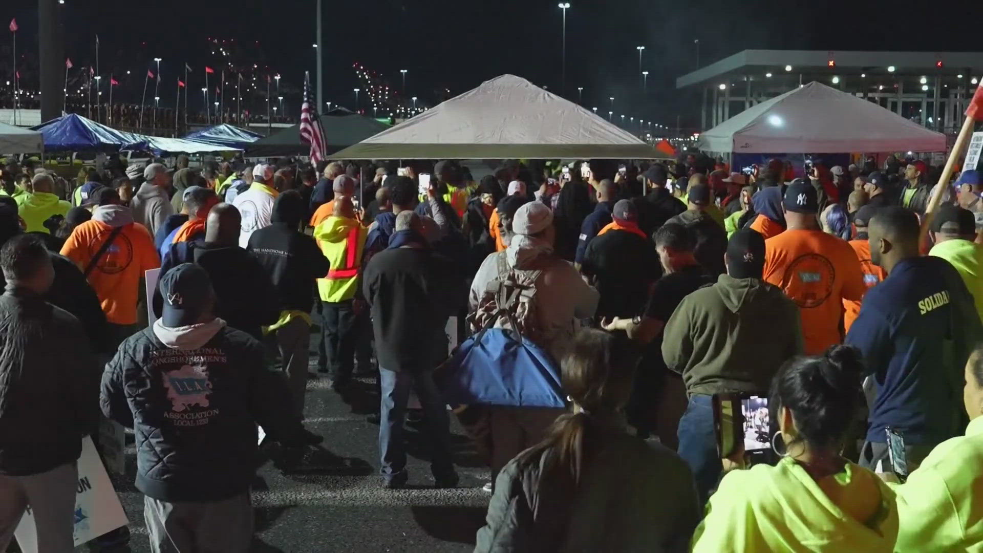 The work will continue in Jacksonville because none of the JAXPORT Authority employees are union members. However, JAXPORT officials said the strike will impact