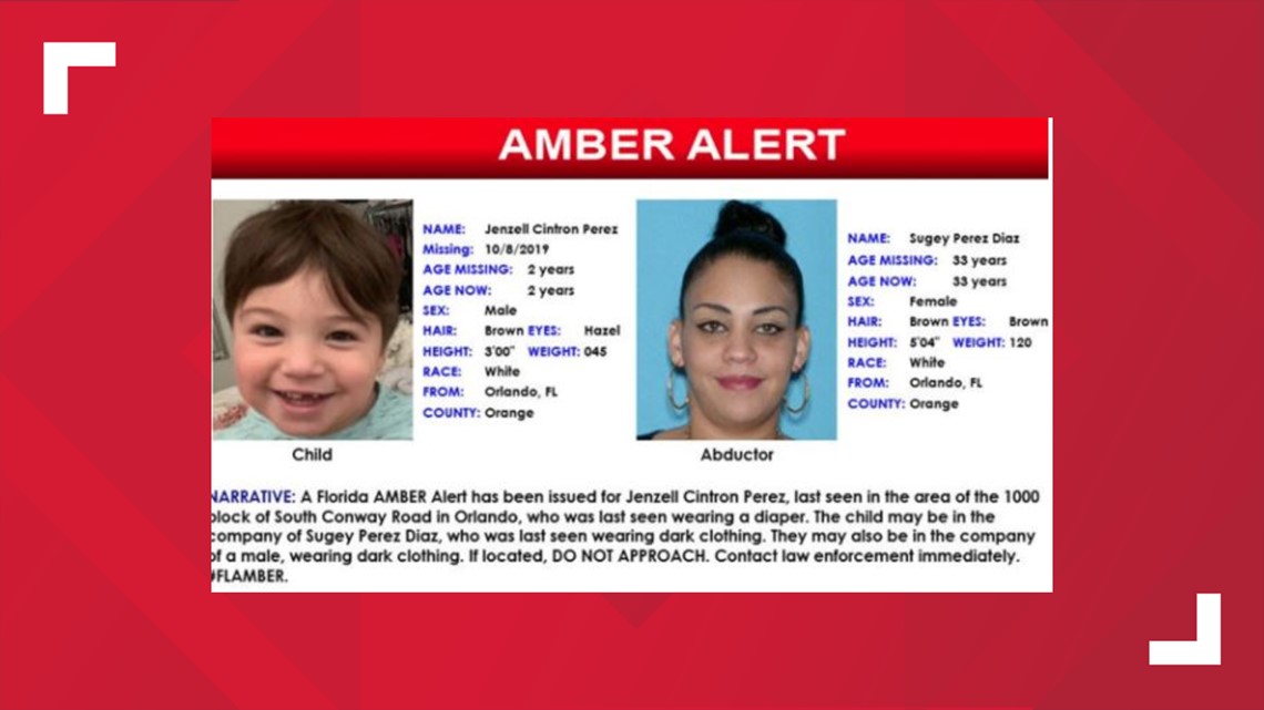 Florida Amber Alert issued for Orlando toddler