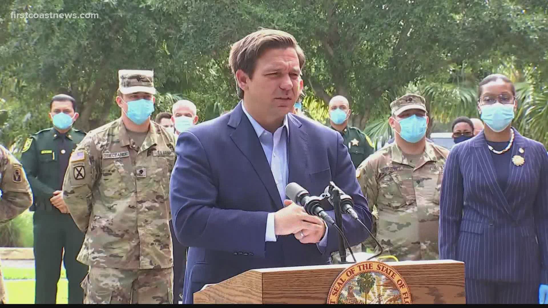 DeSantis announced his own state task force after President Trump’s team offered guidelines, leaving the decision making to governors.