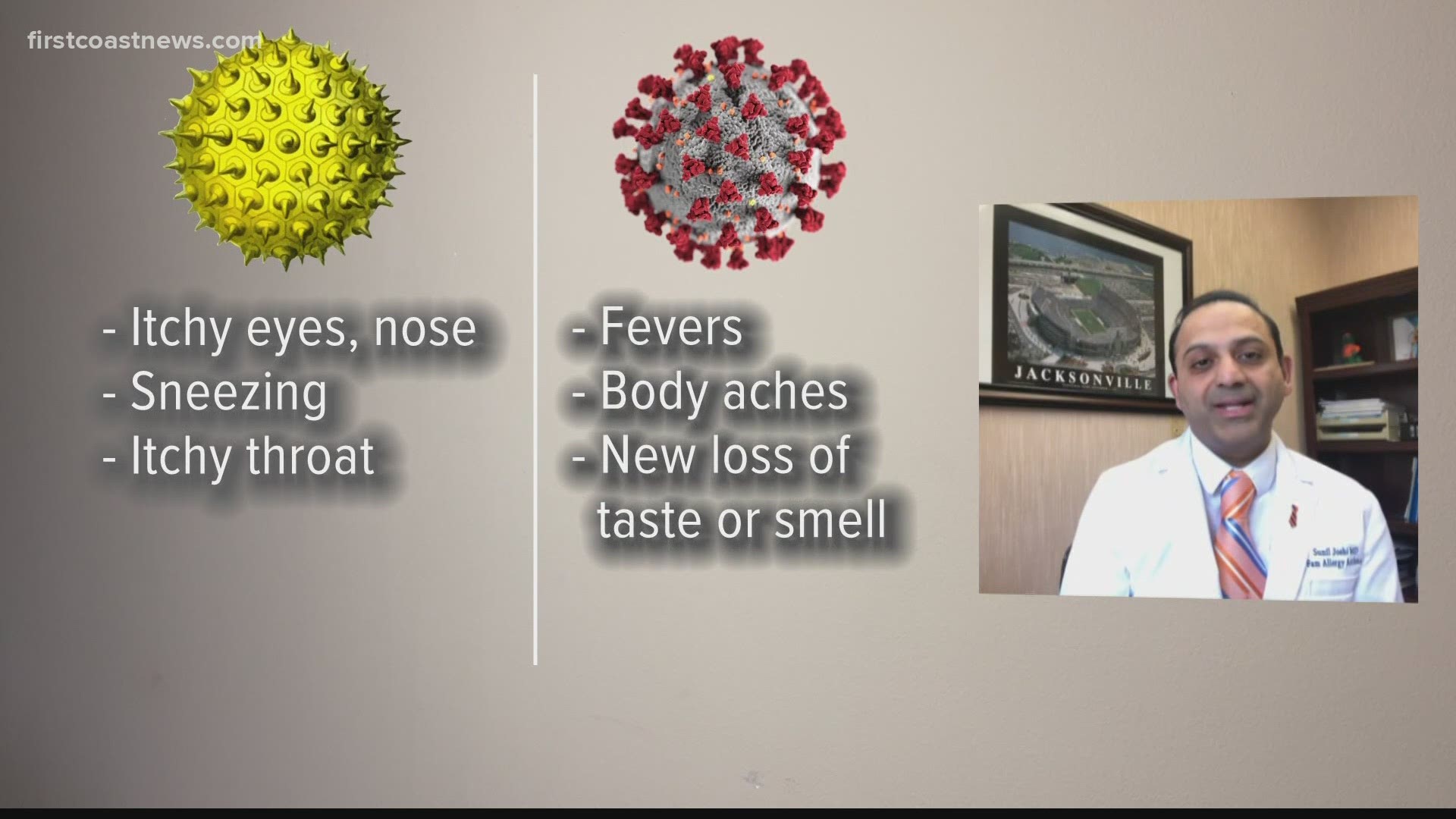 Allergies or COVID-19? Immunologist breaks down the different symptoms