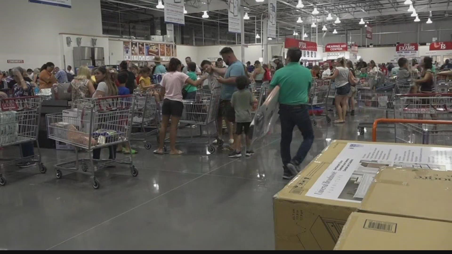 Grand opening was today for St. Johns County's first Costco.