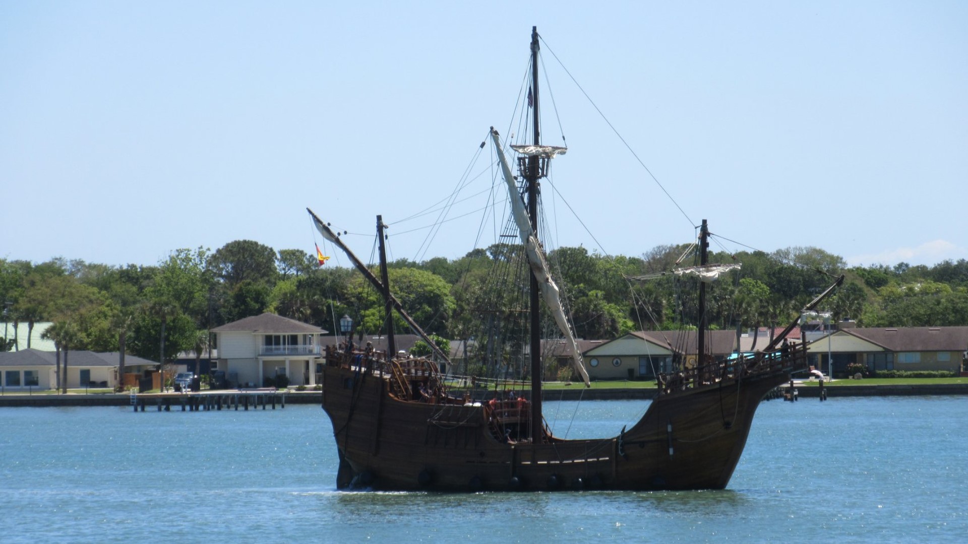 Nao Santa Maria replica docks in St. Augustine | firstcoastnews.com