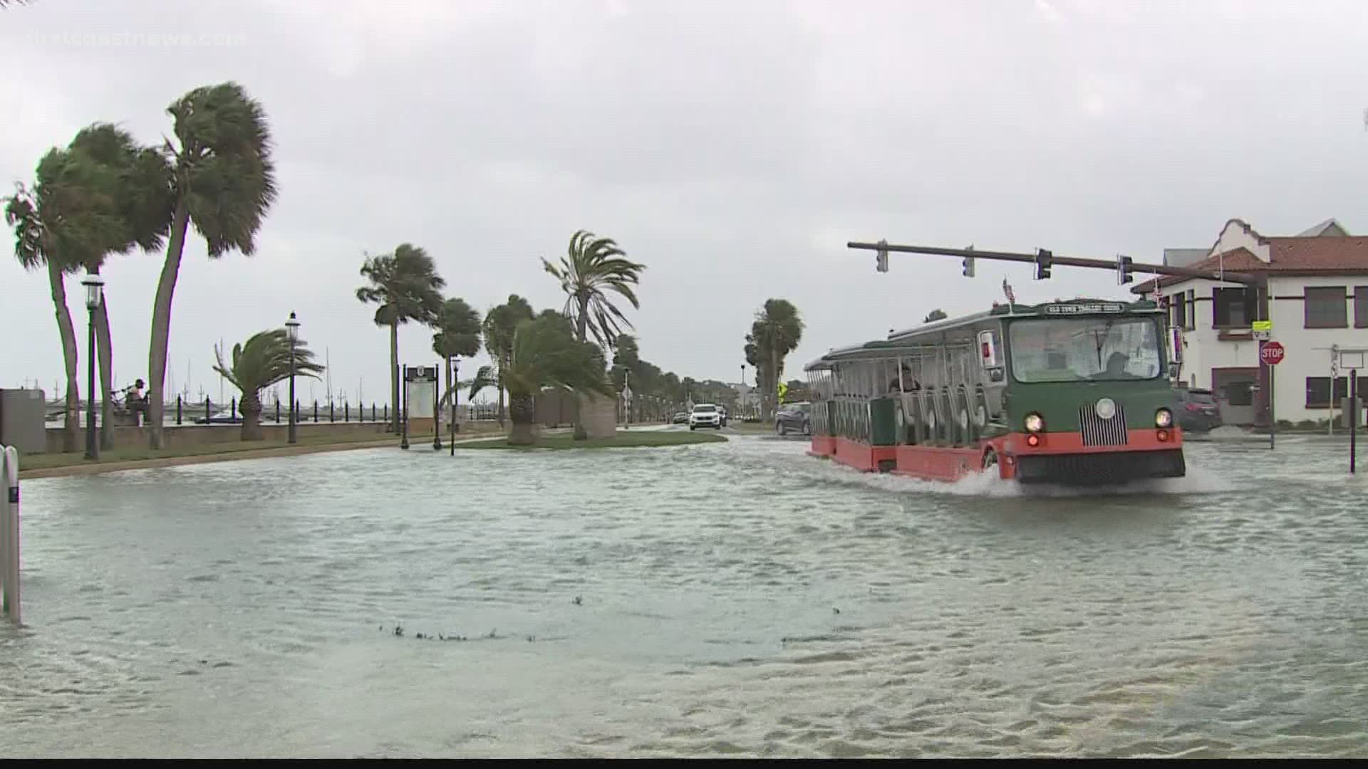 Locals at St. Augustine were surprised that a Nor'easter brought flooding as compared to a hurricane.