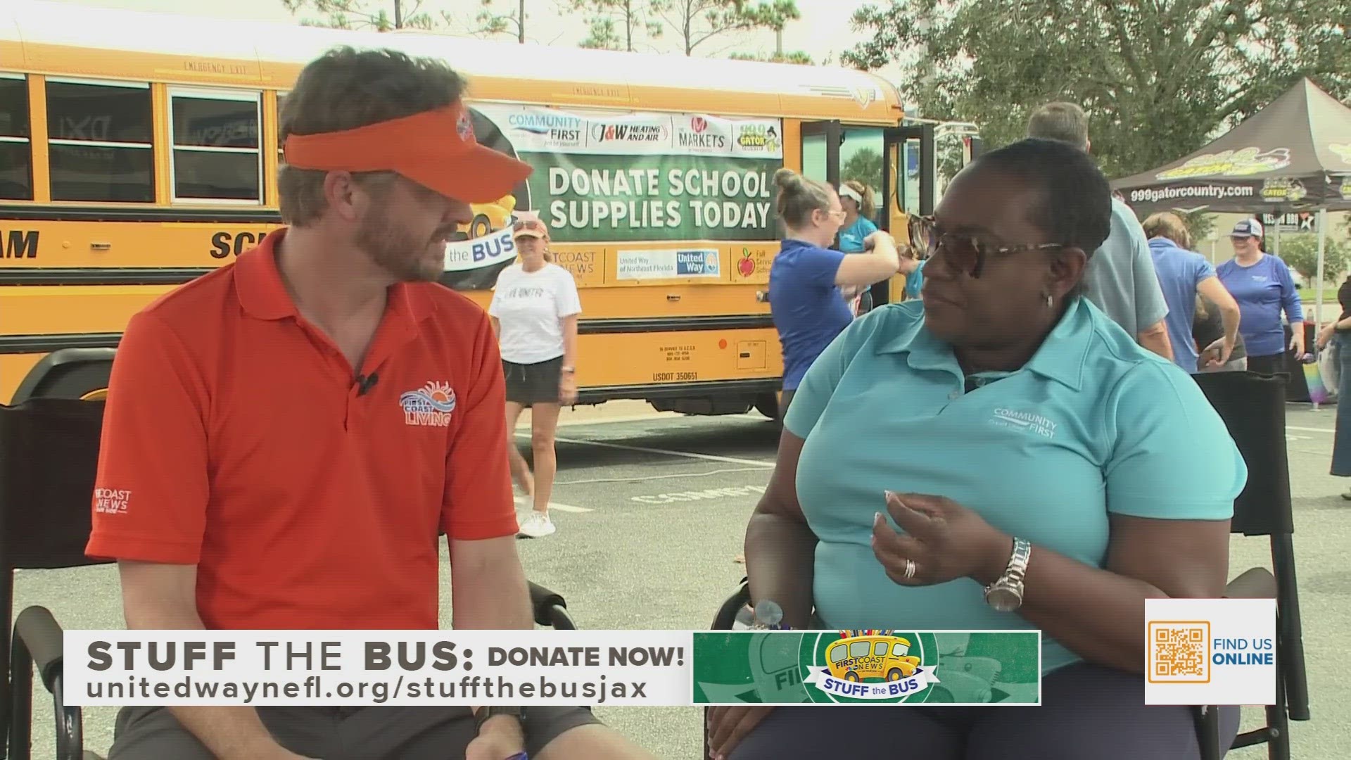 Community First Credit Union helps First Coast News Stuff the Bus