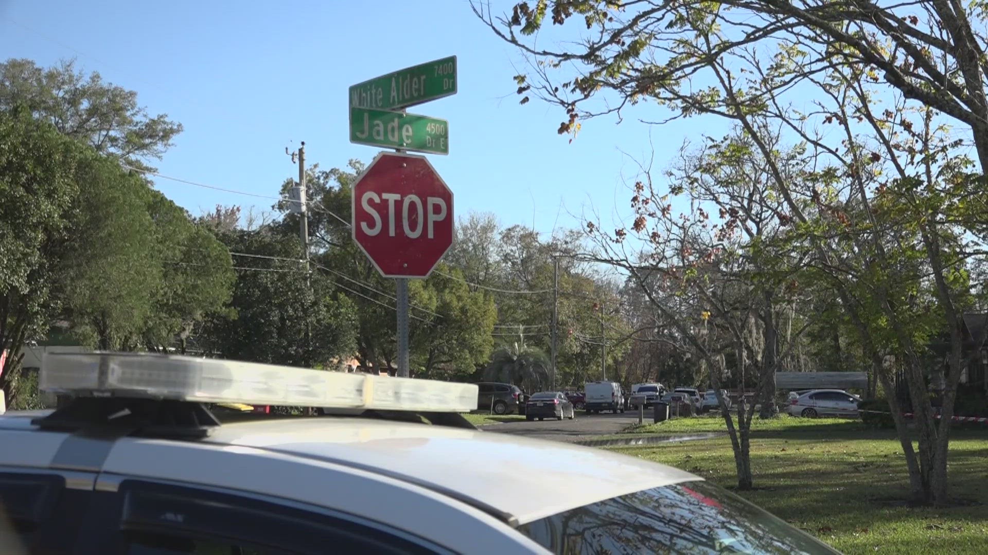 The Jacksonville Sheriff's Office said after 9:30 a.m. Tuesday officers responded to Jade Avenue and found a man dead with cuts.