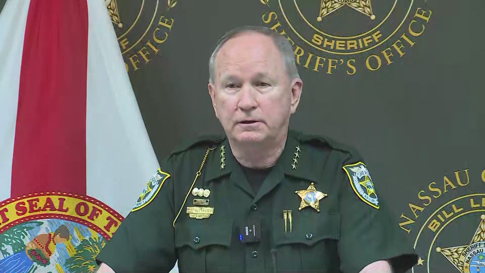 Nassau County Sheriff Bill Leeper said a five-year-old child ran to a neighbor after the shooting, who then called police.