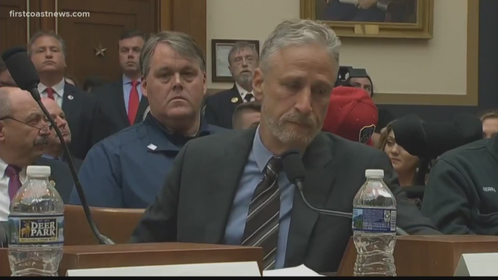 Stewart did not hold back in emotional testimony before Congress on behalf of 9/11 first responders.