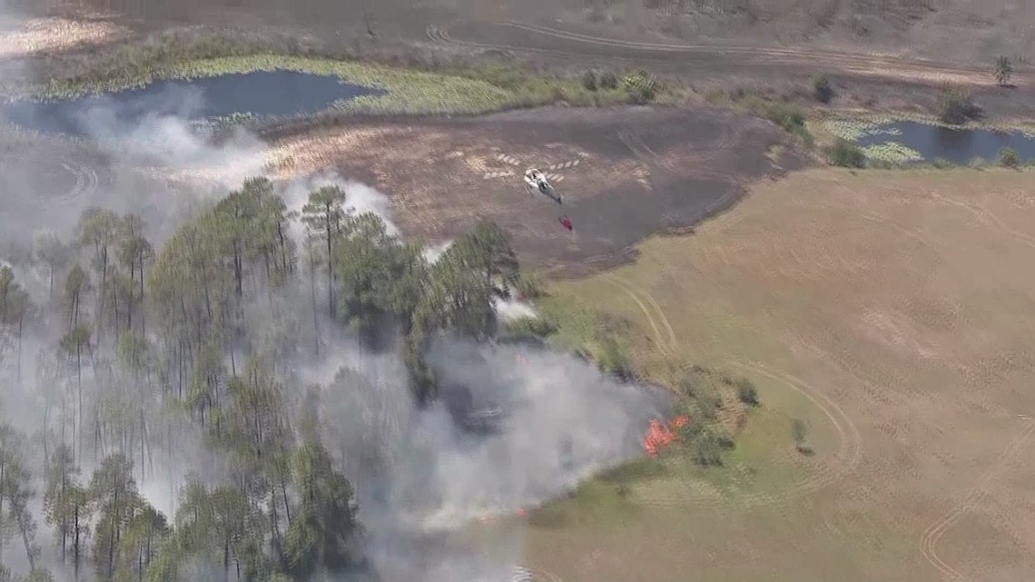 Orlando area brush fire