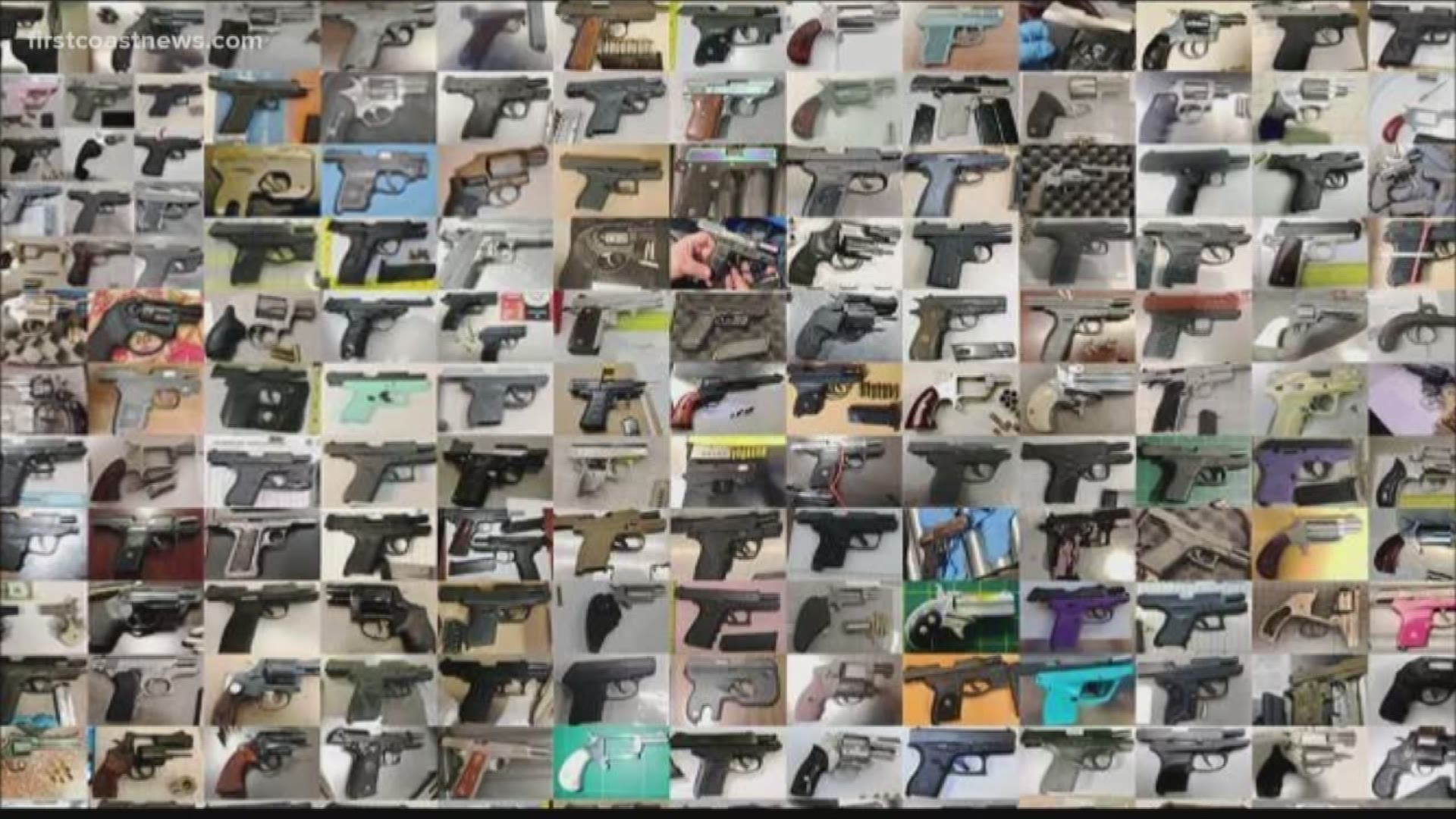 A record number of guns found at American airports in 2019 according to the Transportation Security Administration’s latest report.