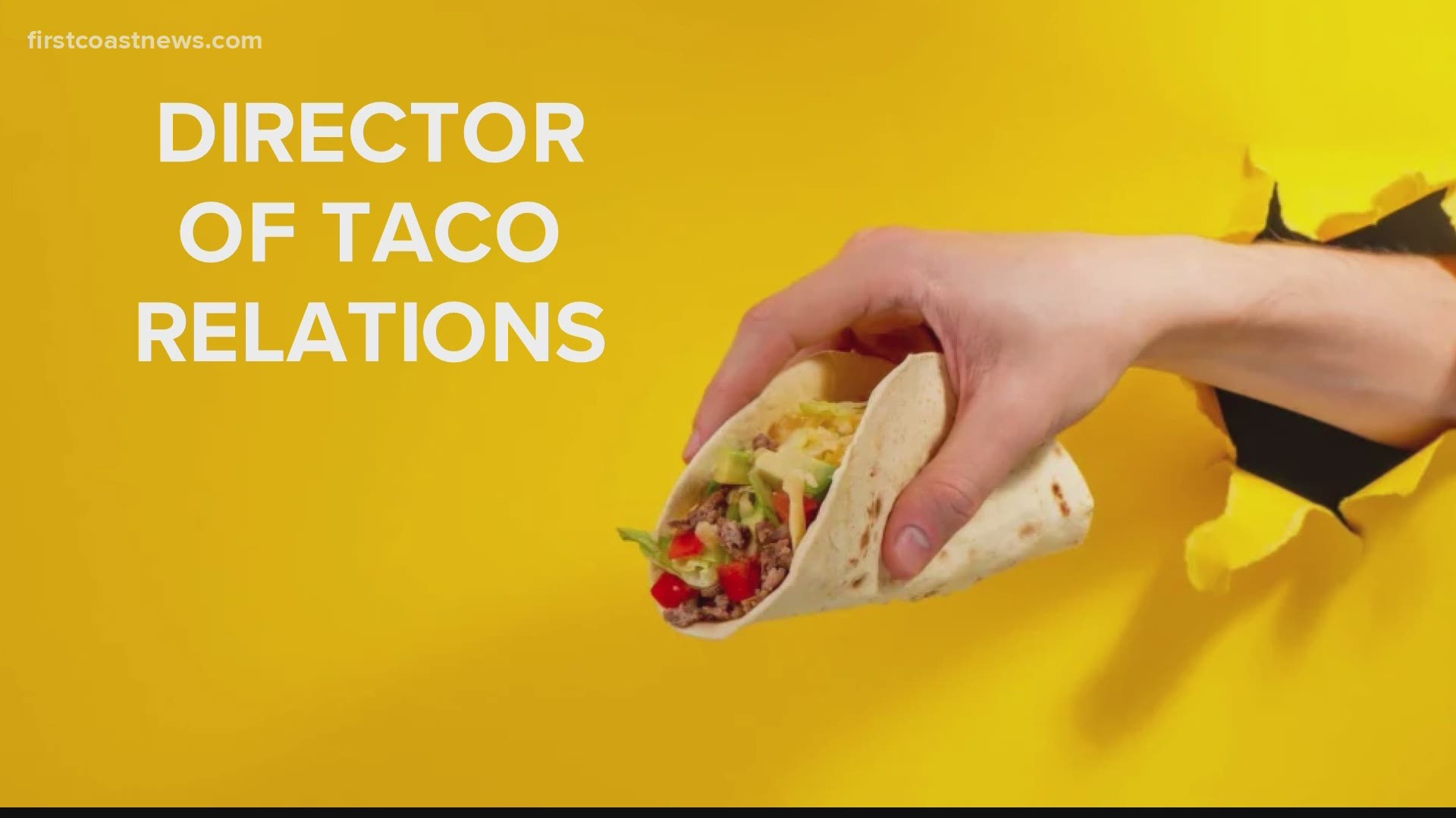 The Director of Taco Relations will taste new taco seasonings before they hit the market.