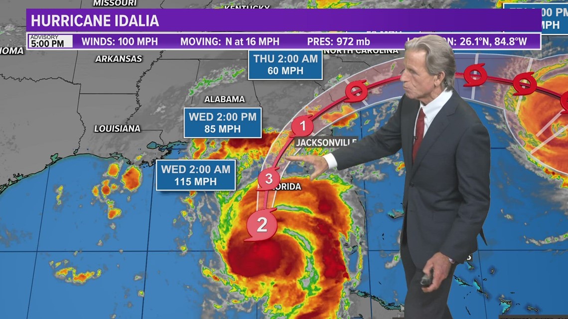 Tracking The Tropics Hurricane Idalia To Bring Cat 1 Conditions To