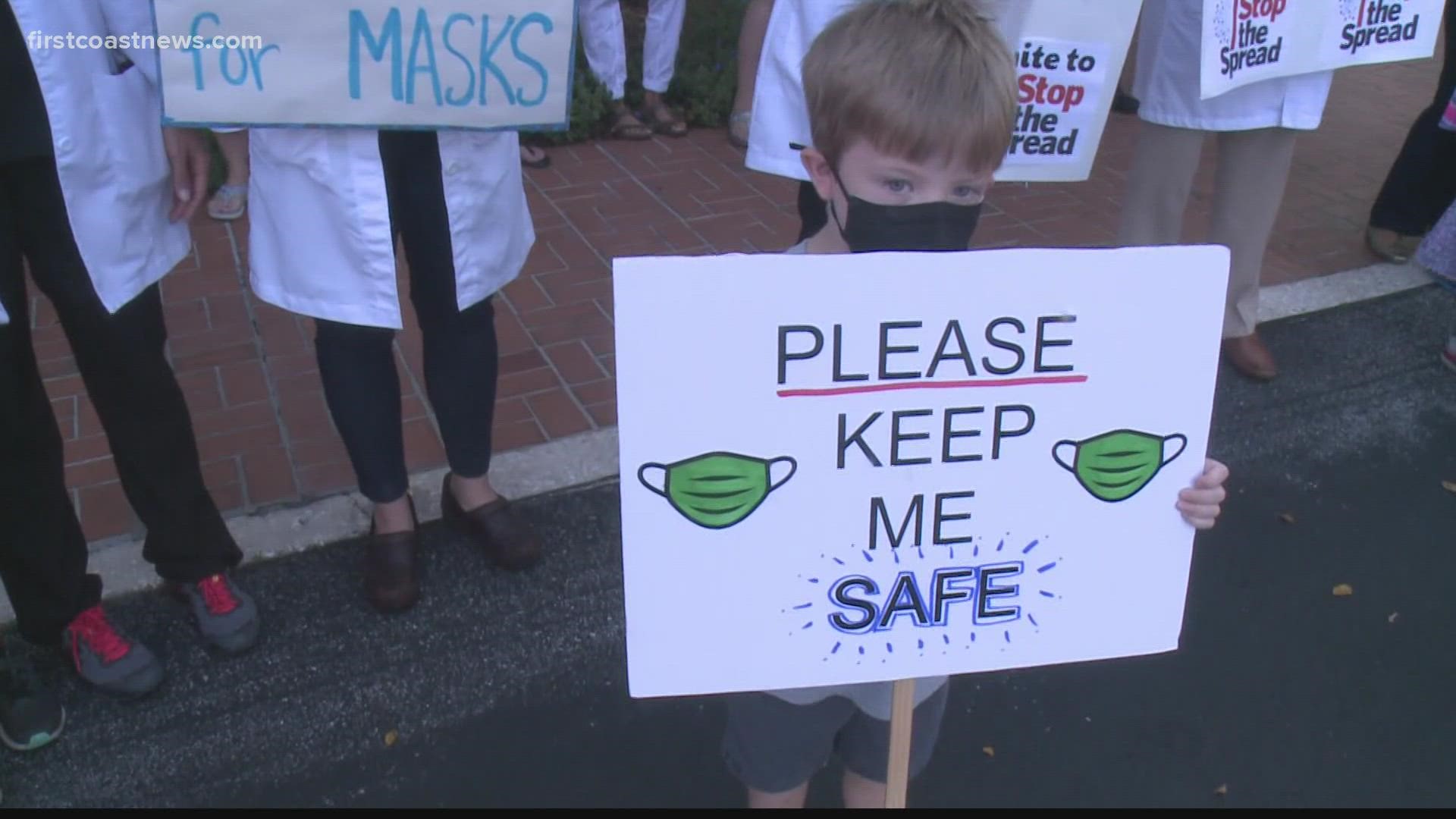 The fight continues in St. Johns County over masks in schools.