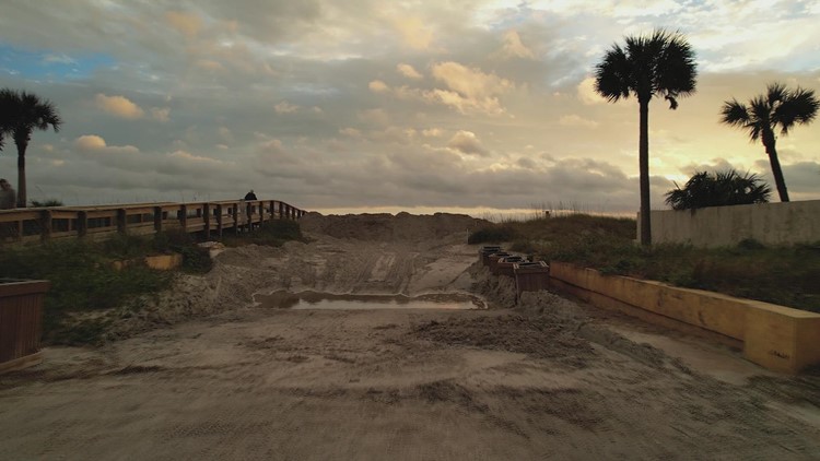 Morning After | Jax Beach drone video shows Tropical Storm Nicole's impact