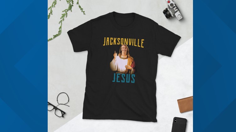 Jacksonville Jesus Trevor Lawrence And His Jaguars Funny Gift For Fans T- Shirt - Fashions Fade, Style Is Eternal