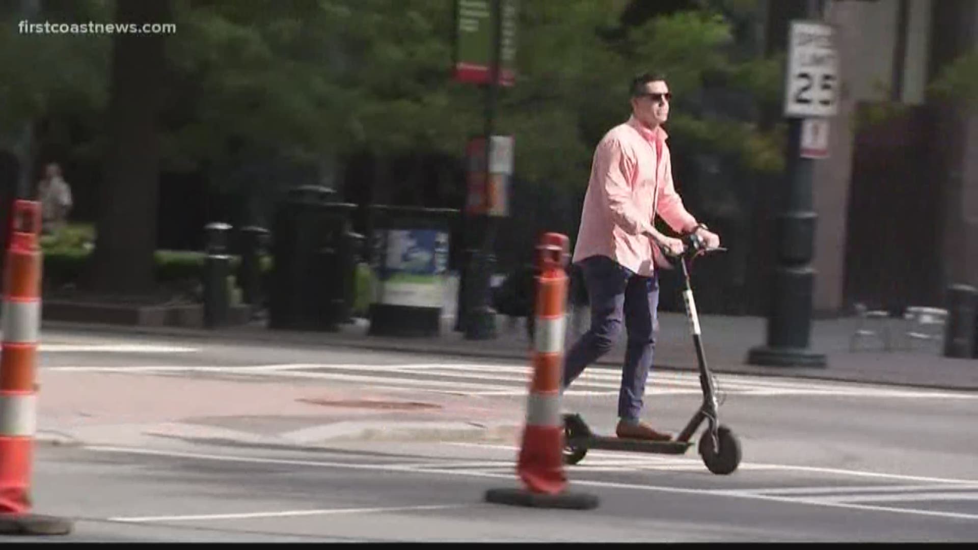 On Tuesday night, the City Council voted unanimously to adopt a one-year pilot program that would allow for e-scooters and bicycles in Downtown Jacksonville.