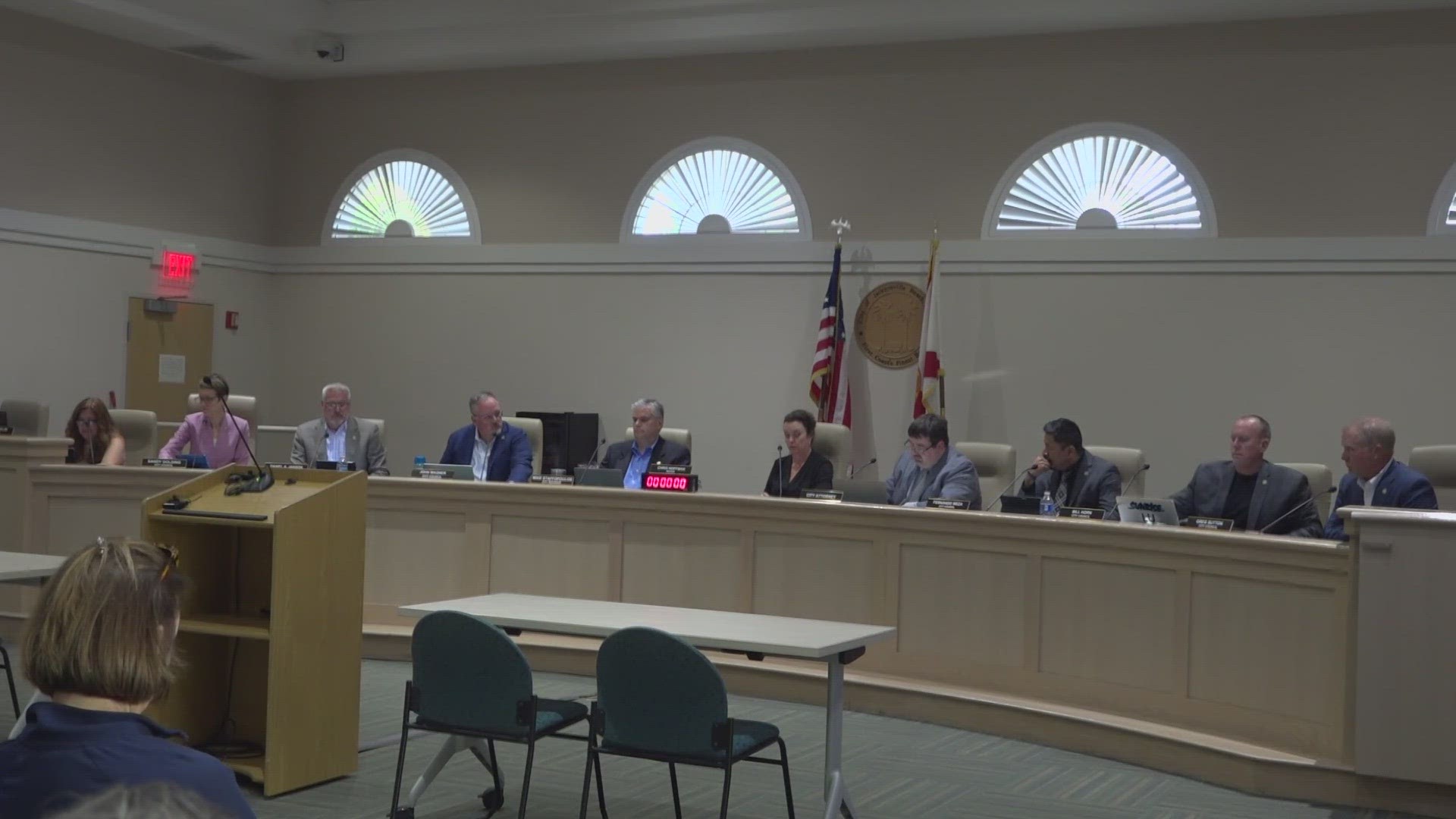 A unanimous vote tonight by Jacksonville Beach council members for putting a moratorium on issuing permits for special events or activities.
