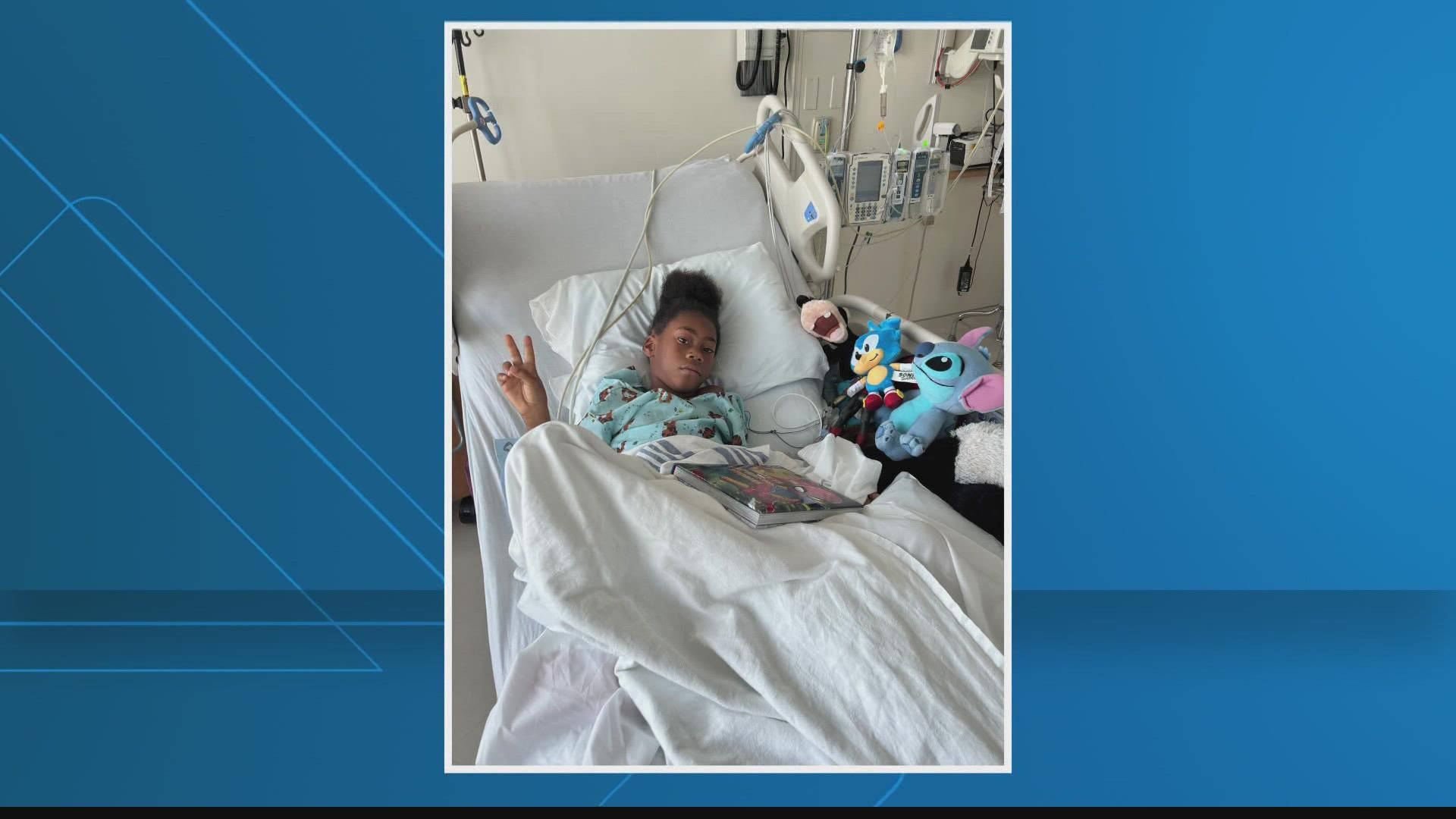 Elijah, who is seven years old, will need to learn to walk again after the venomous snake bite, his mother said.