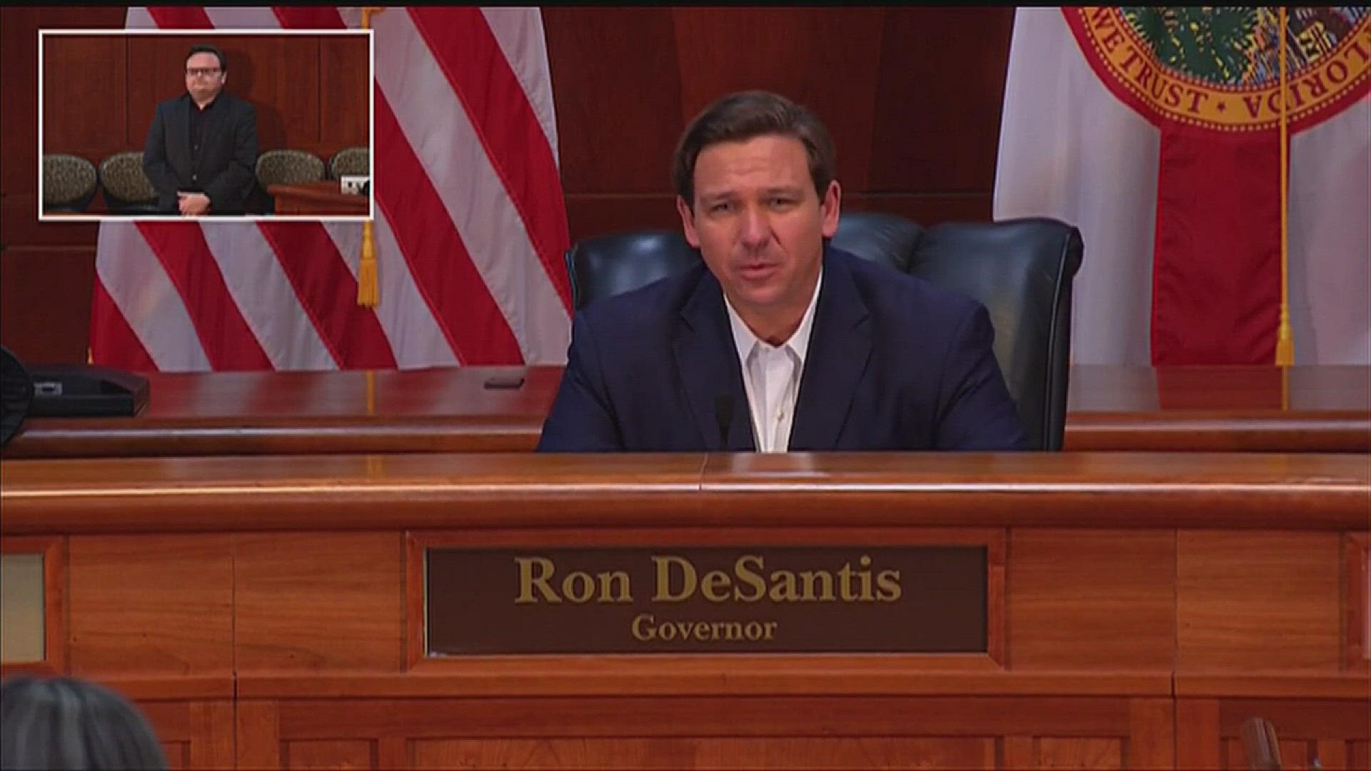 Gov. Desantis issued an Executive Order to identify and deploy agencies and state government employees to assist with the unemployment operations.