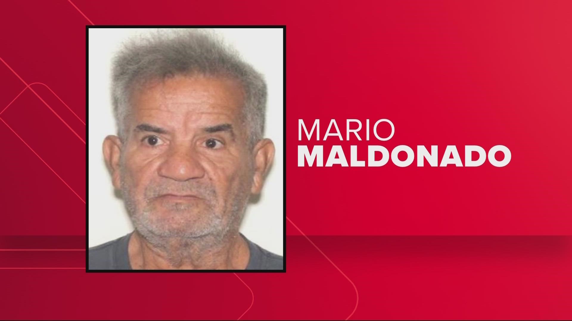 Maldonado was last seen around 6:45 p.m. by family at his residence near Emerson Street and Interstate 95.