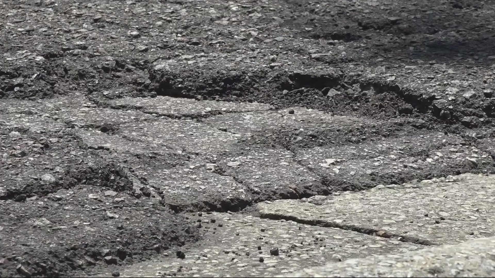 They say the road is filled with potholes making it a dangerous commute day to day.