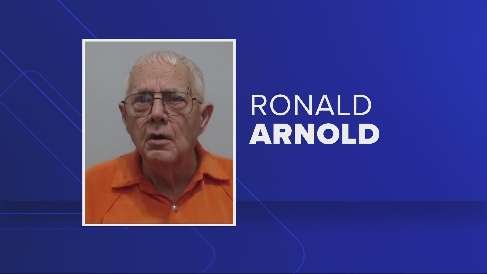 According to an arrest report, Ronald Arnold approached a woman at the store who was with her children and asked them if they liked trains