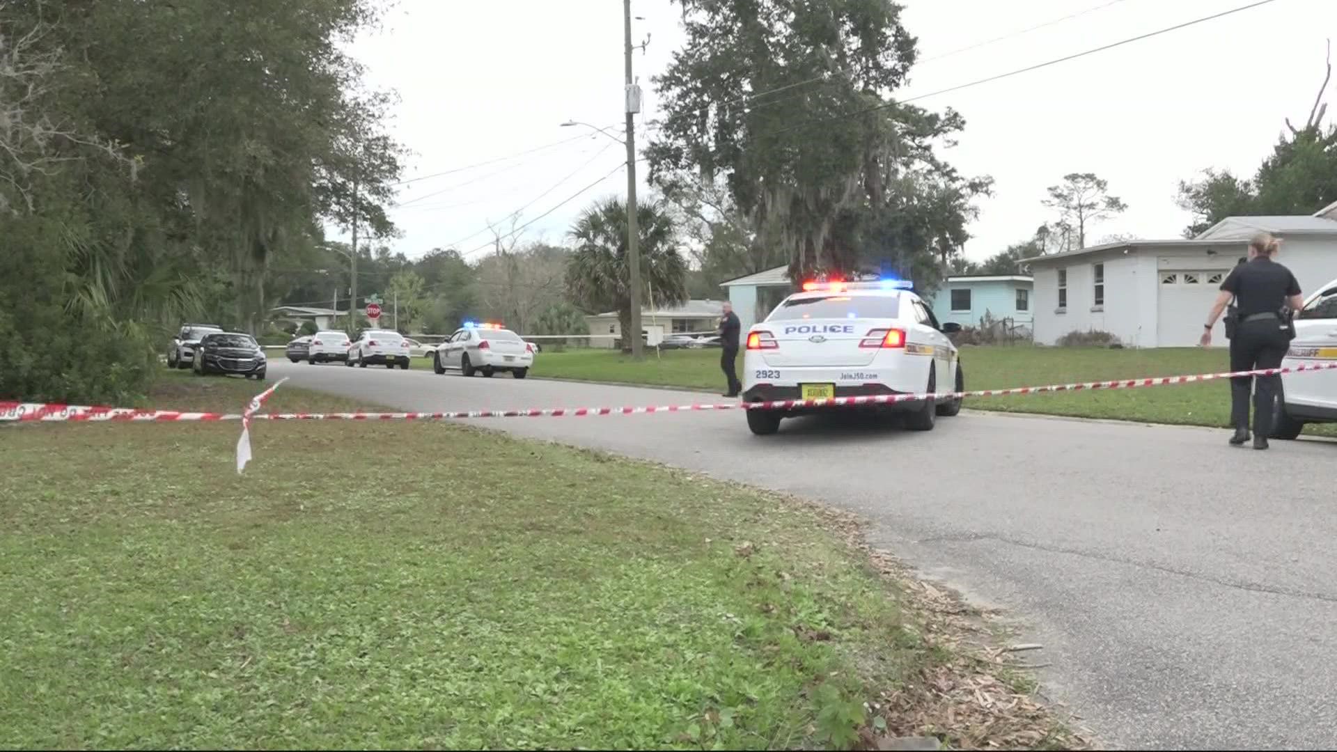 A man is dead and another is in life-threatening condition after an officer-involved shooting on the Westside Monday, according to the Jacksonville Sheriff's Office.