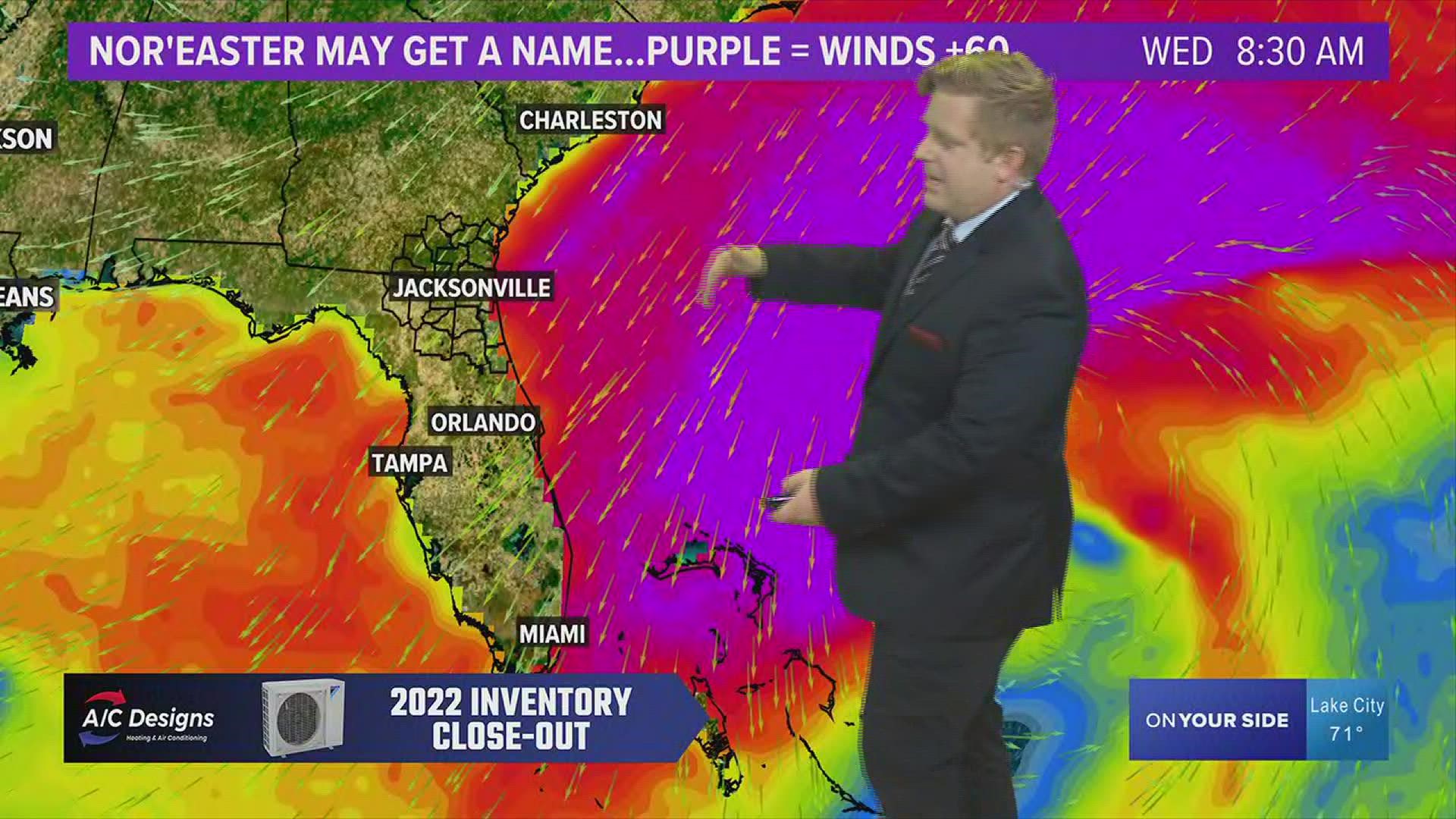 The major nor'easter impacting us next week, might be named Nicole