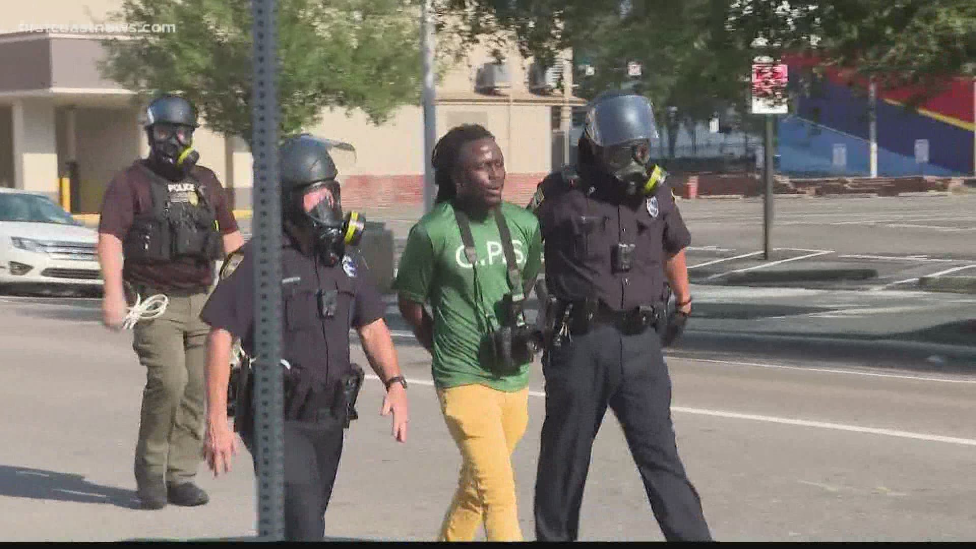 The Florida Times-Union reported multiple protesters were arrested after what appeared to be an attempt to shut down the Main Street Bridge.