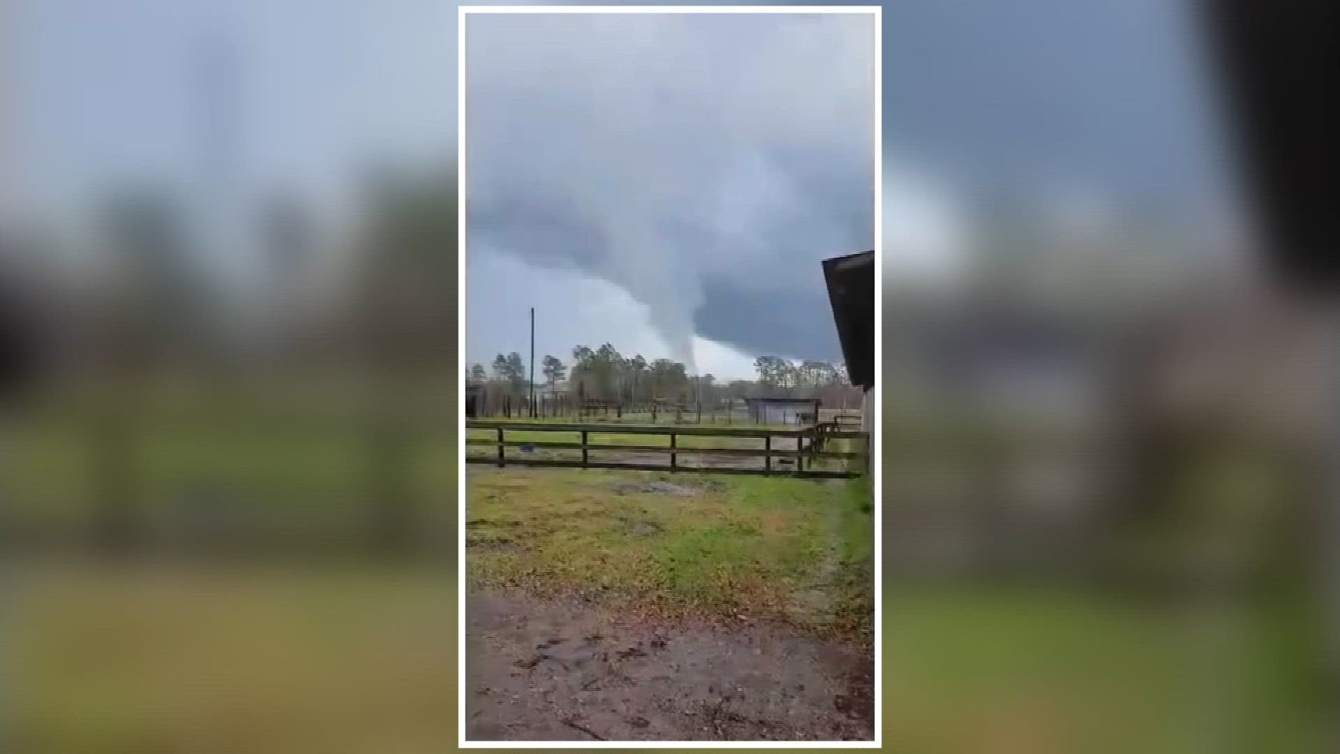 This video was taken from Diamond D Ranch near Cecil Airport in Duval County on Sunday afternoon. Video Credit: Cody Brooks.