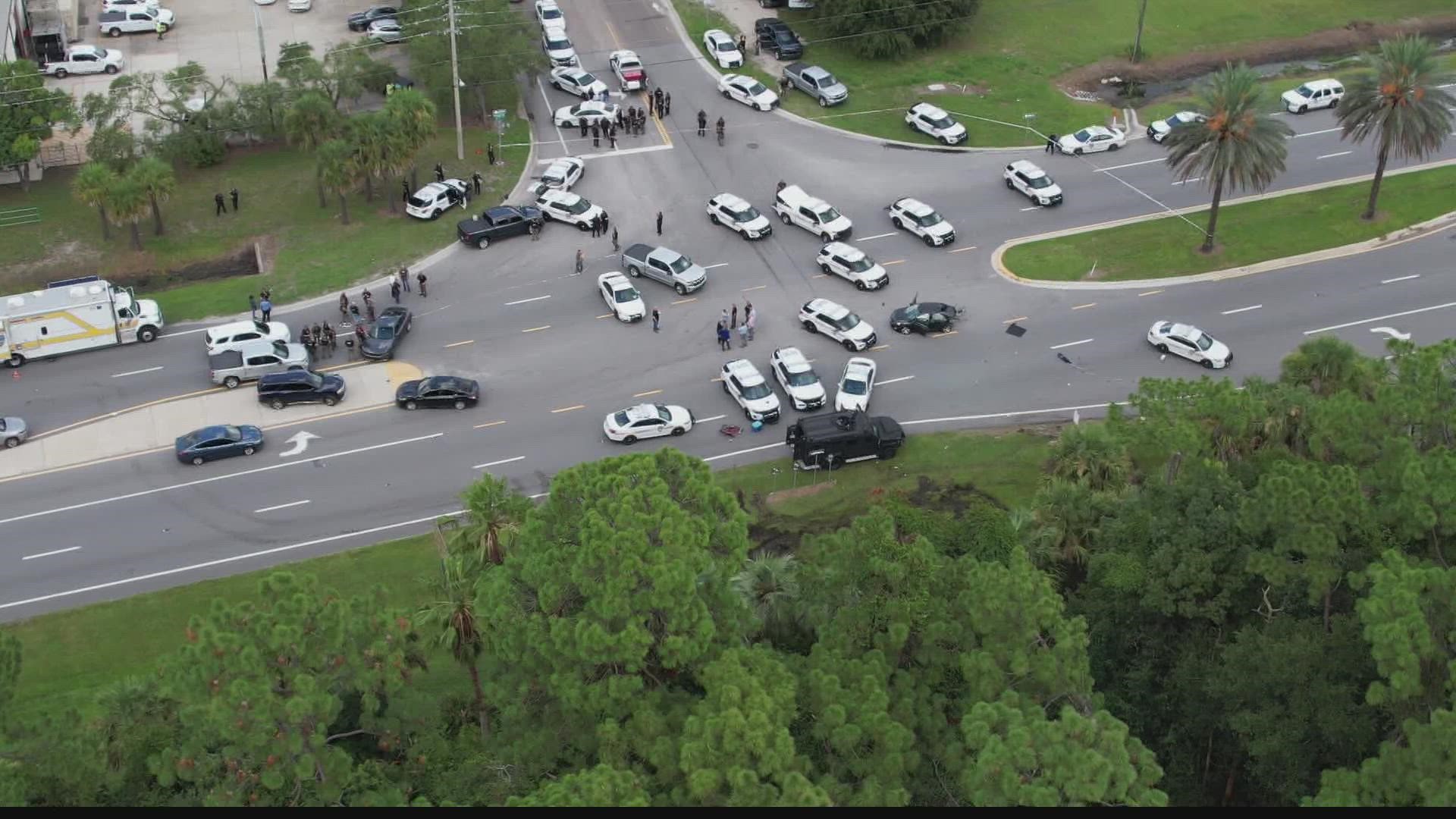 Source Two dead, K9 shot during officerinvolved incident in near