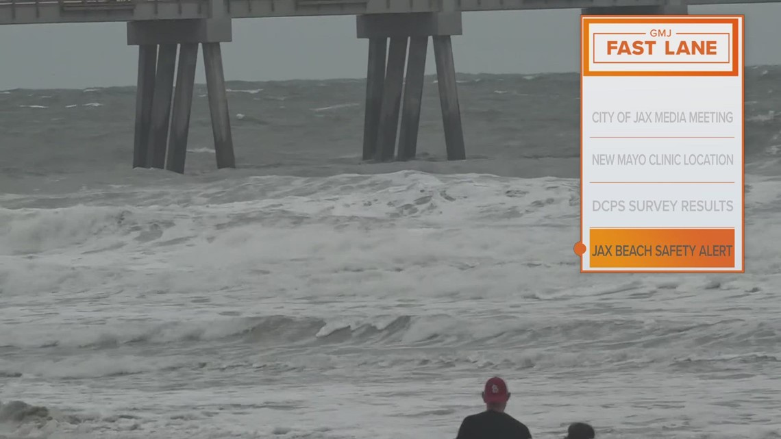 Beach safety alerts expected to come for dangerous rip currents at Jacksonville Beach