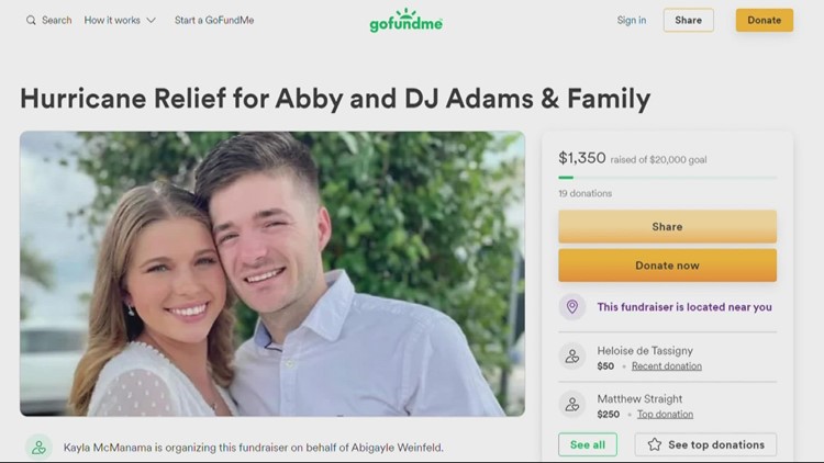 Jacksonville Community raising money to help friends who lost home in Hurricane Ian