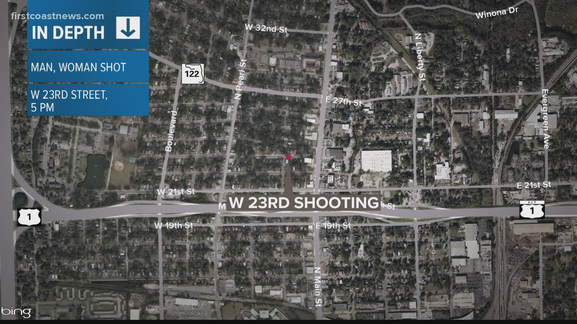Two people are expected to be OK after being shot in the Brentwood area Saturday evening, according to the Jacksonville Sheriff's Office.